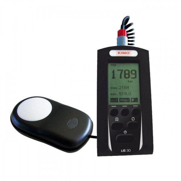 Hand-held light meter with datalogger and LIS30 software