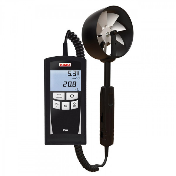 Thermo-anemometer with remote propeller