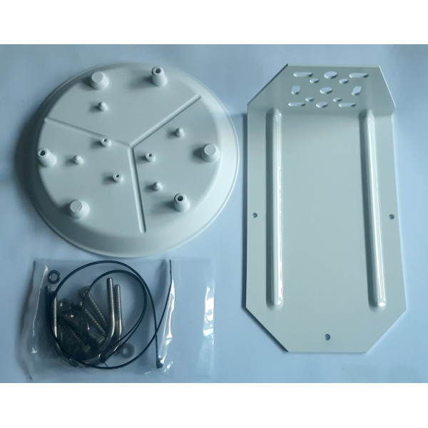 Plate, angle bracket and screws and bolts for the Vantage Pro 2 radiation shield