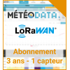 Suscripción LoRa + Météodata 1 sensor x 3 años