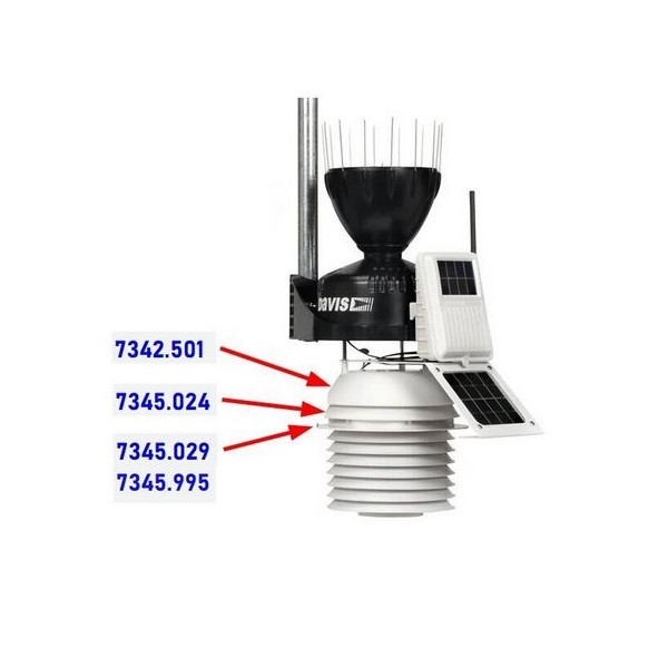 Pre-wired plate for Vantage Pro2 24/7 ventilation - Davis Instruments