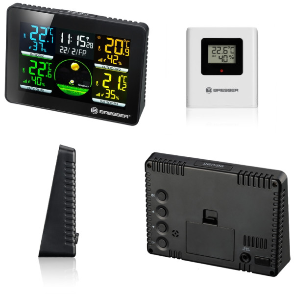 Termómetro/higrómetro Quadro NLX con 3 sensores para exteriores