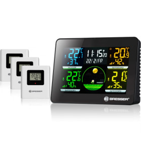 Termómetro/higrómetro Quadro NLX con 3 sensores para exteriores