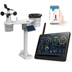 MeteoChamp 9-en-1 station météo Wi-Fi avec cadre photo numérique