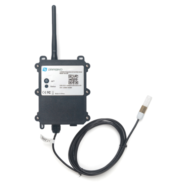 Sensor de temperatura e higrometría LoRaWAN S31-LB