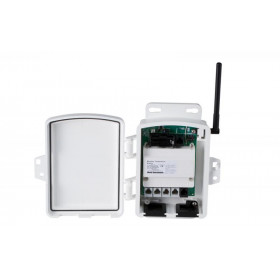 Radio transmitter with power adapter