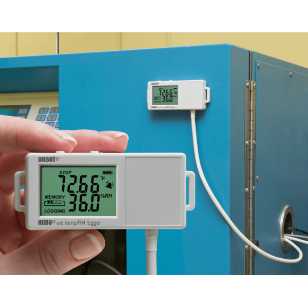 Temp/Hum datalogger with display (external sensors)