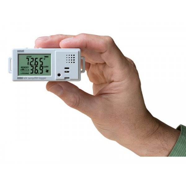 Registrador de temperatura y humedad relativa con pantalla Bluetooth