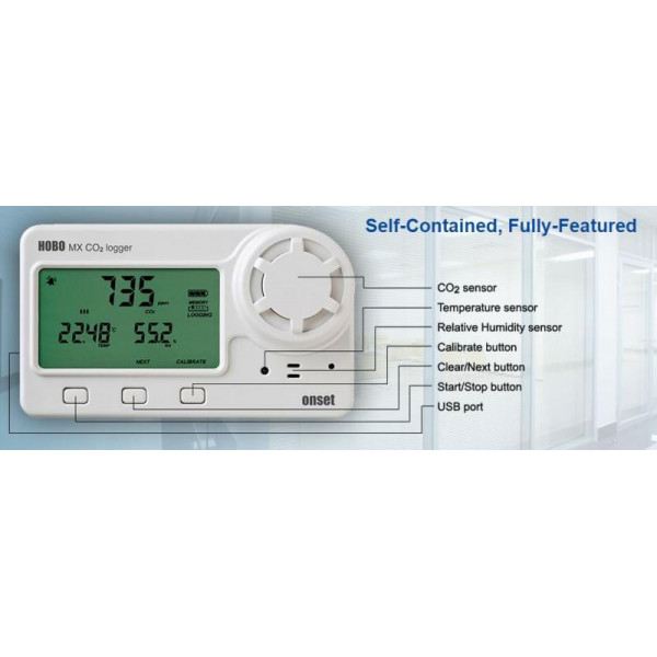 Wireless CO2, Temp/Hum datalogger with display