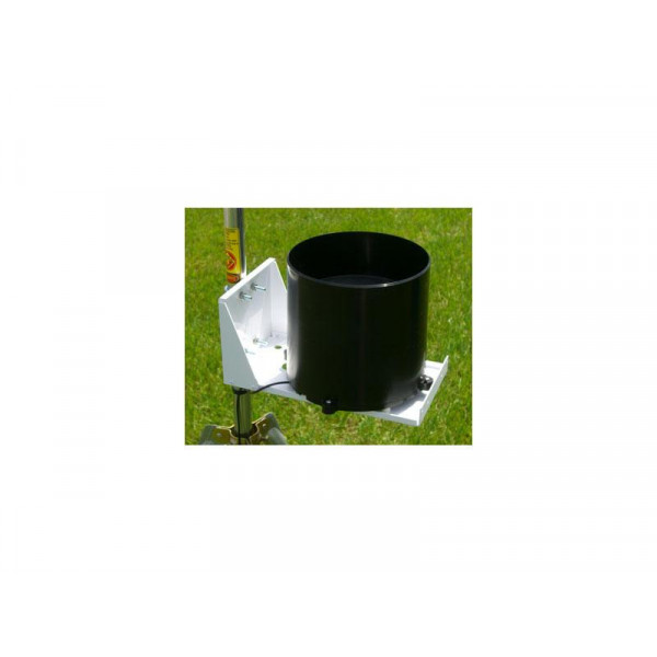 Support Pour Pluviomètre - Montage Sur Tige, Ouverture 5,3 Cm - Noir