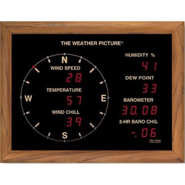Weather picture display panel