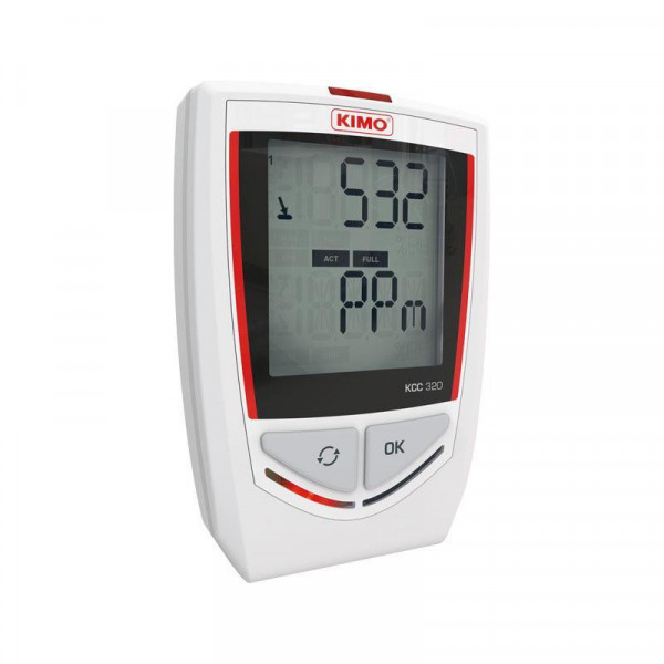 Registrador de temperatura, higrometría, presión and CO2