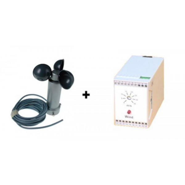 Cup anemometer with on/off control