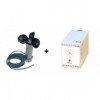 Cup anemometer with on/off control